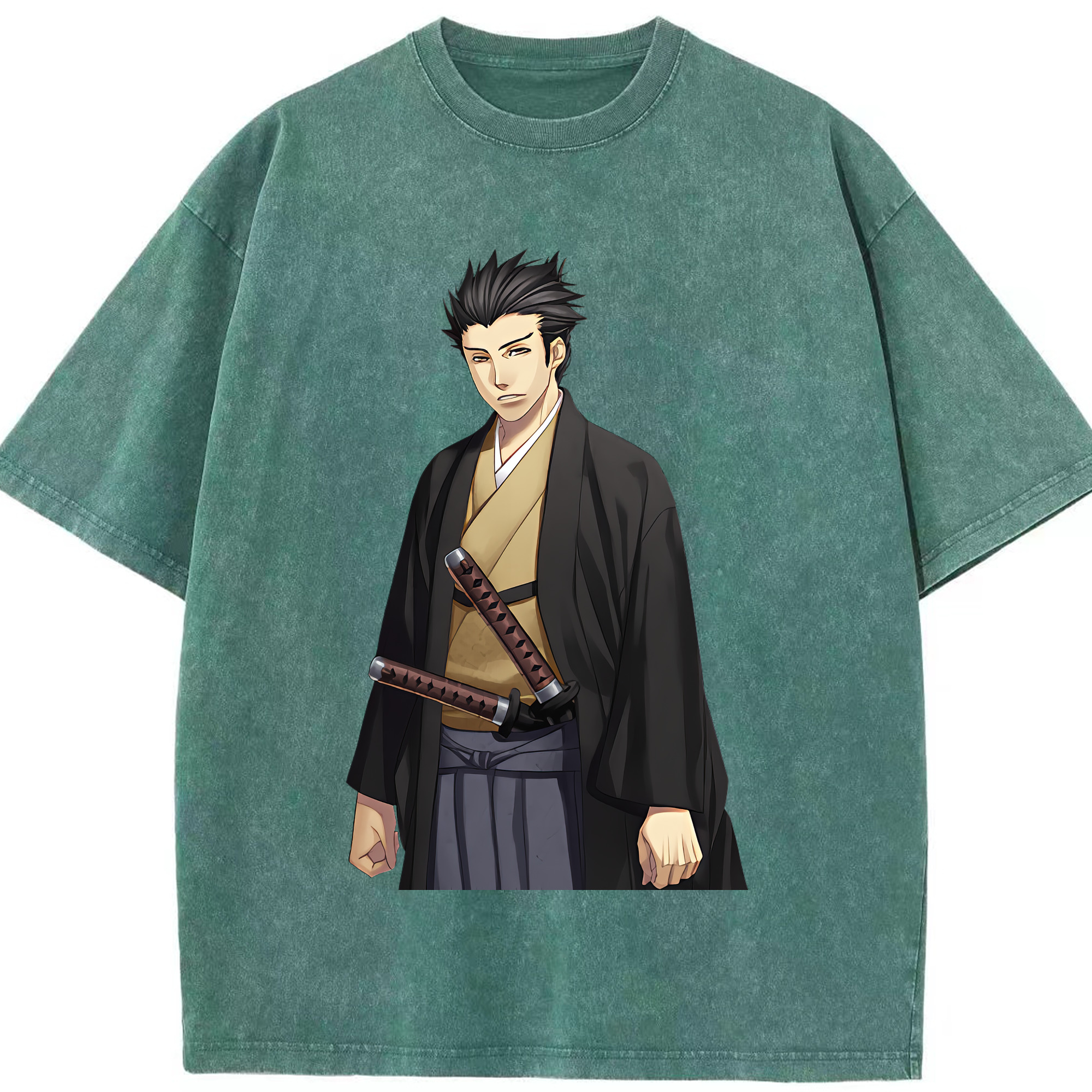 （画像用） ぎんたま 坂田銀時（さかたぎんとき） 神楽 志村新八（しむら しんぱち） GINTAMA Sakata Gintoki Kagura Shimura Shinpachi 綿100% ヴィンテージ風 半袖Tシャツ（フロントプリント）